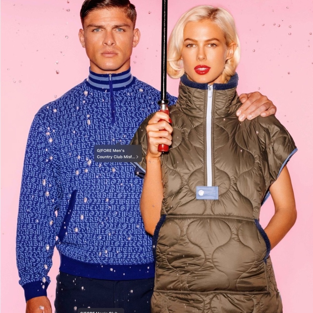G/FORE WOMENS golf quilted puffer cape S